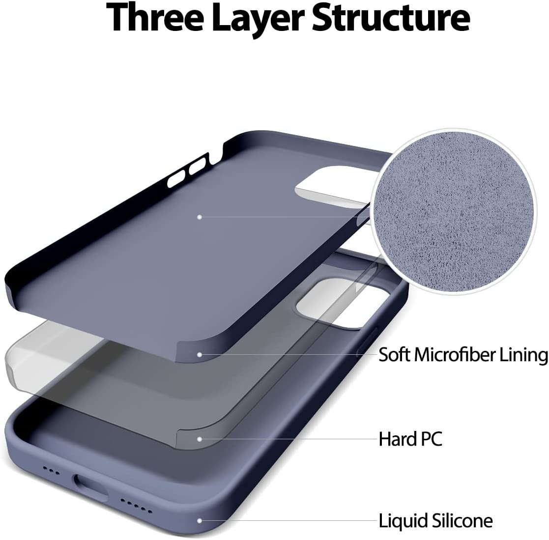 Dėklas Mercury Pure Magsafe Silicon Case Samsung S947 S26 Plus levandos pilka