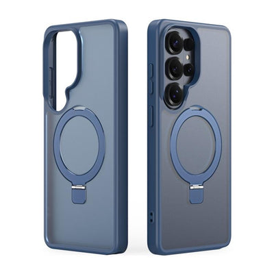 Dėklas Dux Ducis Yind Magnetic Stand Samsung S948 S26 Ultra tamsiai mėlynas