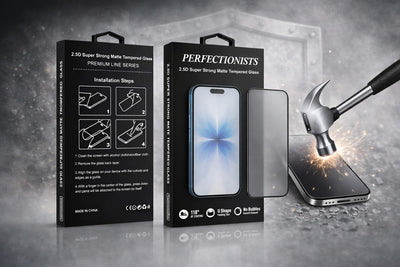 LCD apsauginis stikliukas Perfectionists 2.5D Super Strong Matte Tempered Glass Apple iPhone 13/13 Pro/14/16e/17e juodas