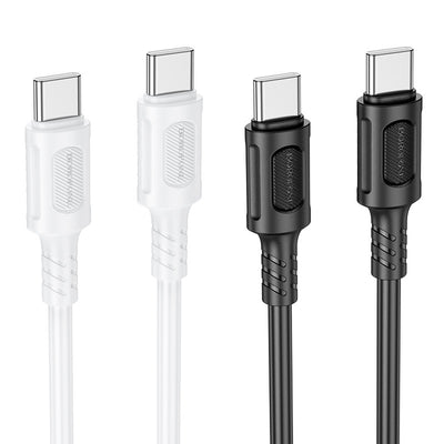 USB kabelis Borofone BX111 60W USB-C to USB-C 1.0m juodas