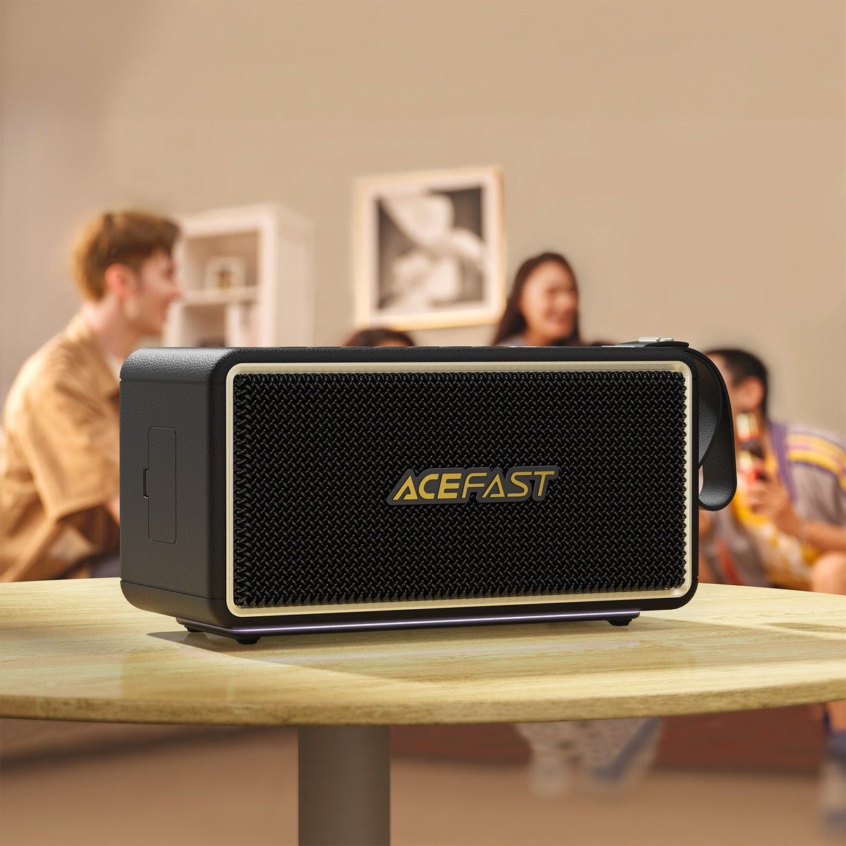 Bluetooth nešiojamas garsiakalbis Acefast K3 Max juodas