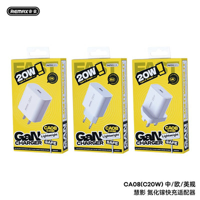 Įkroviklis Remax CA08 20W USB-C baltas