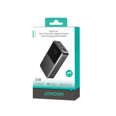 Išorinė baterija Power Bank Joyroom JR-QP192 Mini 22.5W 20000mAh juoda