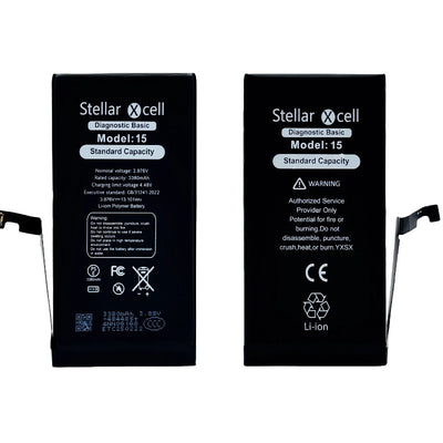 Akumuliatorius StellarXcell Diagnostic Apple iPhone 15 3349mAh (Standart Capacity + HQ Copy BMS)