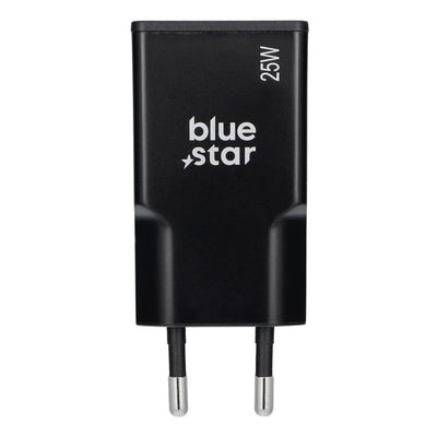 Įkroviklis Blue Star Slim GaN 25W USB-C/USB-A juodas