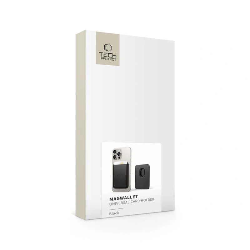 Kortelių dėklas Tech-Protect CH01 MagWallet MagSafe juodas