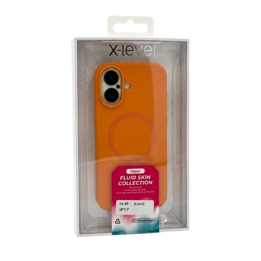 Dėklas X-Level Fluid Skin MagSafe Apple iPhone 16 Pro pilkas