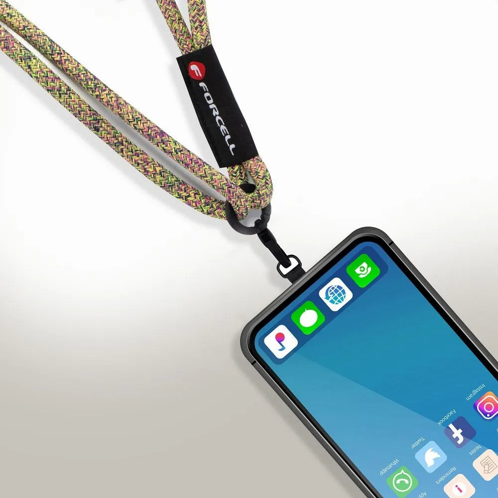 Dirželis telefonui Forcell F-Design S10X165 įvairiaspalvis