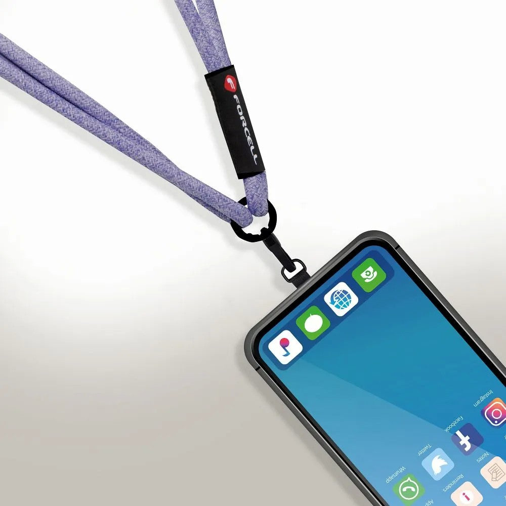 Dirželis telefonui Forcell F-Design S10X165 violetinis