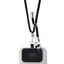 Dirželis telefonui Karl Lagerfeld Universal Crossbody Strap Cord and Ikonik Pins juodas