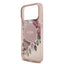 Dėklas Guess IML Flowers Strap MagSafe Apple iPhone 17 Pro Max rožinis