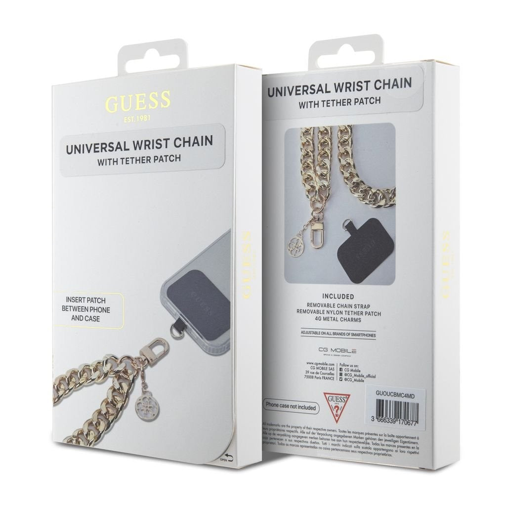 Dirželis telefonui Guess 4G Charm auksinis