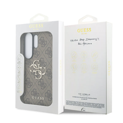 Dėklas Guess PU 4G Metal Logo Samsung S948 S26 Ultra rudas
