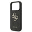 Dėklas Guess PU 4G Metal Logo Strap Apple iPhone 17 Pro Max juodas