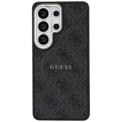 Dėklas Guess PU Leather 4G Gold Frame Magnetic Samsung S948 S26 Ultra juodas