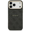 Dėklas Guess PU Leather 4G Gold Frame MagSafe Apple iPhone 17 Pro juodas