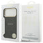 Dėklas Guess PU Leather 4G Gold Frame MagSafe Apple iPhone 17 Pro juodas