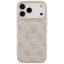 Dėklas Guess PU Leather 4G Gold Frame MagSafe Apple iPhone 17 Pro Max rožinis