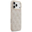 Dėklas Guess PU Leather 4G Gold Frame MagSafe Apple iPhone 17 Pro Max rožinis