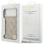 Dėklas Guess PU Leather 4G Gold Frame MagSafe Apple iPhone 17 Pro Max rožinis