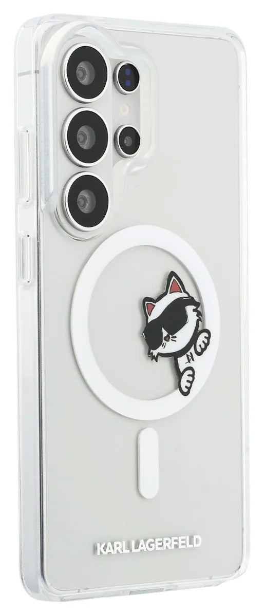 Dėklas Karl Lagerfeld IML Choupette Peekaboo Logo Magnetic Samsung S948 S26 Ultra