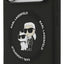 Dėklas Karl Lagerfeld Liquid Silicone Karl and Choupette MagSafe Apple iPhone 17 Pro Max juodas