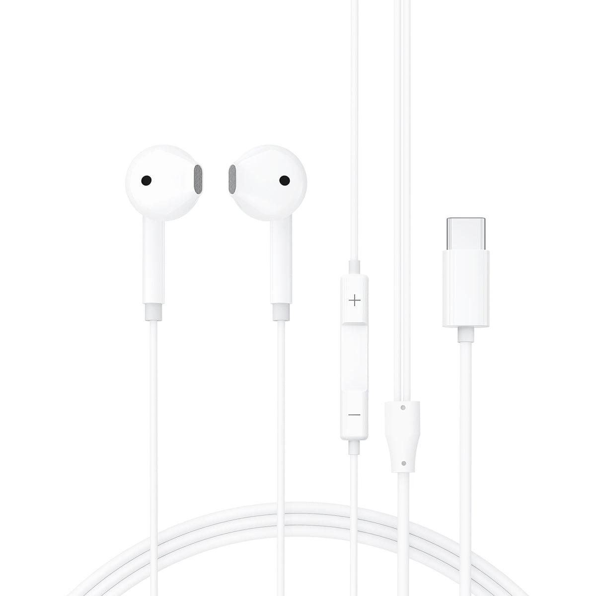 Ausinės Acefast L13 USB-C baltos