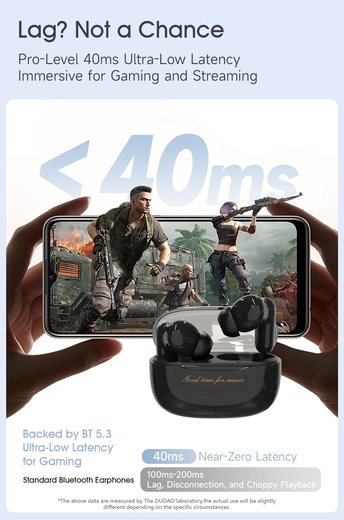 Belaidės ausinės Dudao U8Pro baltos