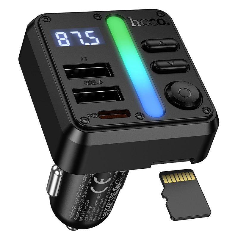 FM bangų moduliatorius Hoco E89 PD30W+QC3.0
