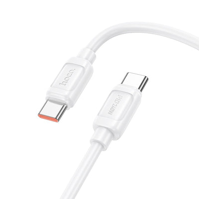 USB kabelis Hoco X115 240W USB-C to USB-C 1.0m baltas