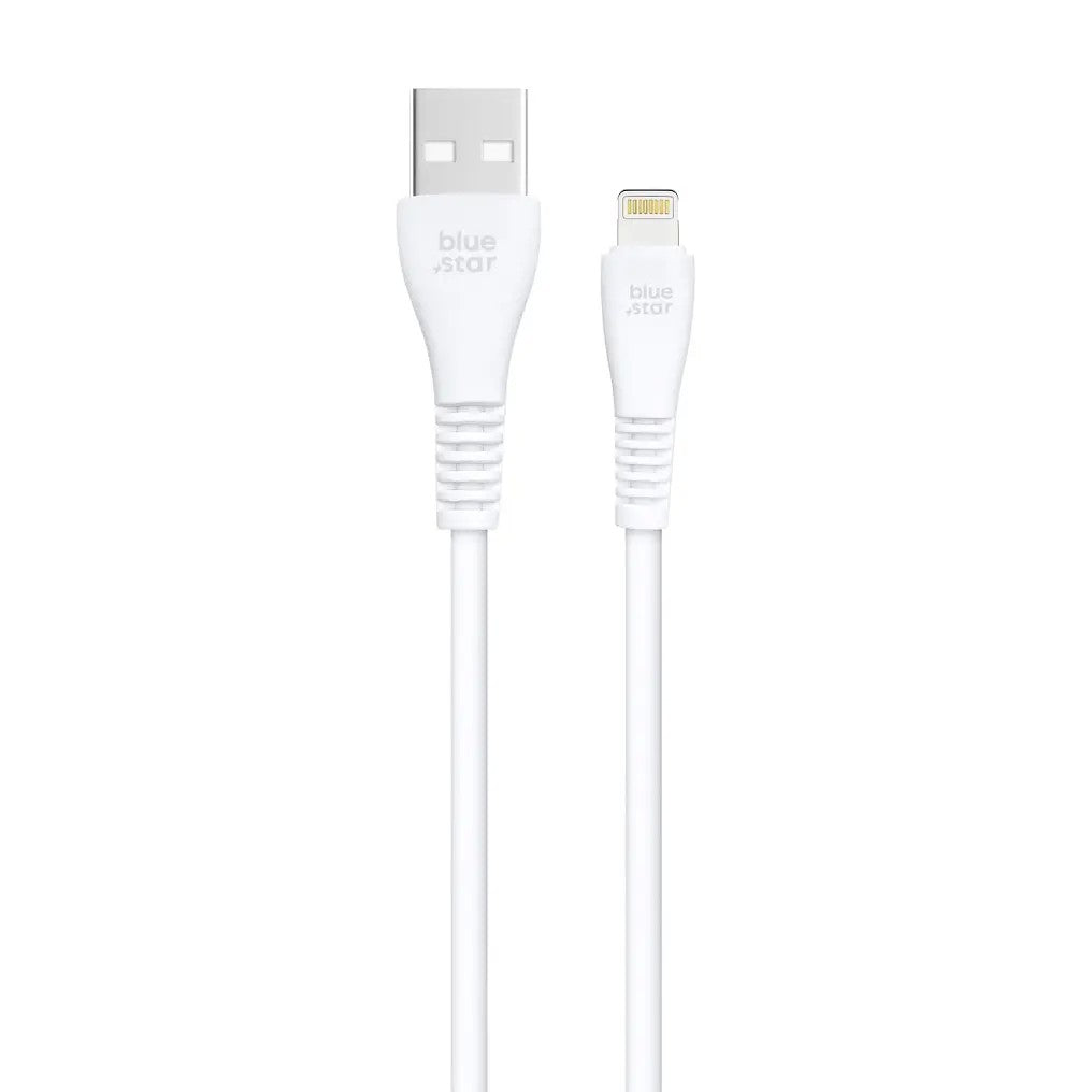 USB kabelis Blue Star PJ-DG5-A USB-A to Lightning 1.0m baltas
