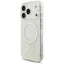 Dėklas Guess IML Flowers Allover Strap MagSafe Apple iPhone 18 Pro Max baltas