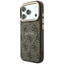 Dėklas Guess PU Leather 4G Gold Frame Embossed MagSafe Apple iPhone 18 Pro Max rudas