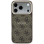 Dėklas Guess PU Leather 4G Gold Frame Embossed MagSafe Apple iPhone 18 Pro Max rudas