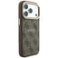 Dėklas Guess PU Leather 4G Gold Frame Embossed MagSafe Apple iPhone 18 Pro Max rudas