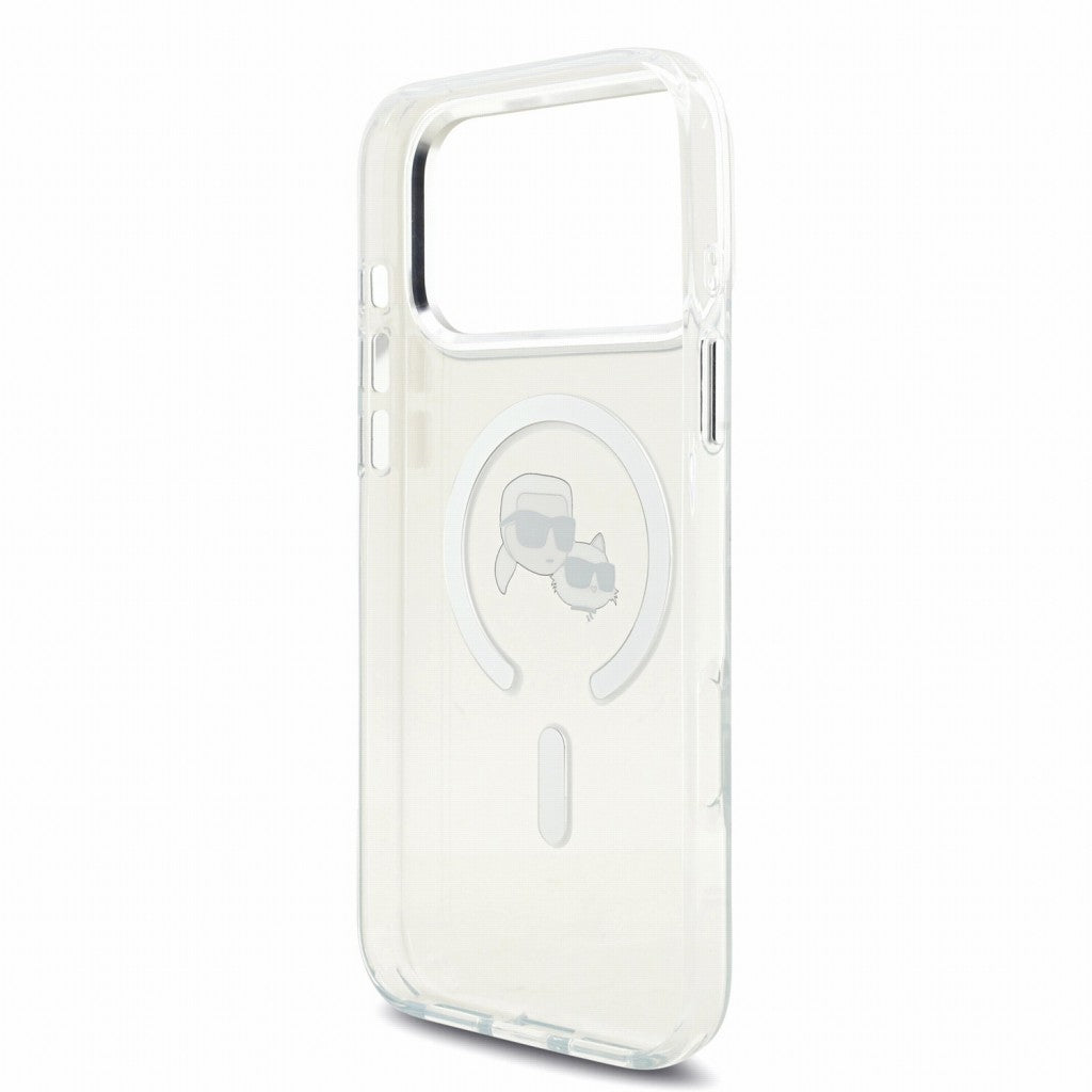 Dėklas Karl Lagerfeld IML K&CH Heads Metal Frame MagSafe Apple iPhone 18 Pro Max