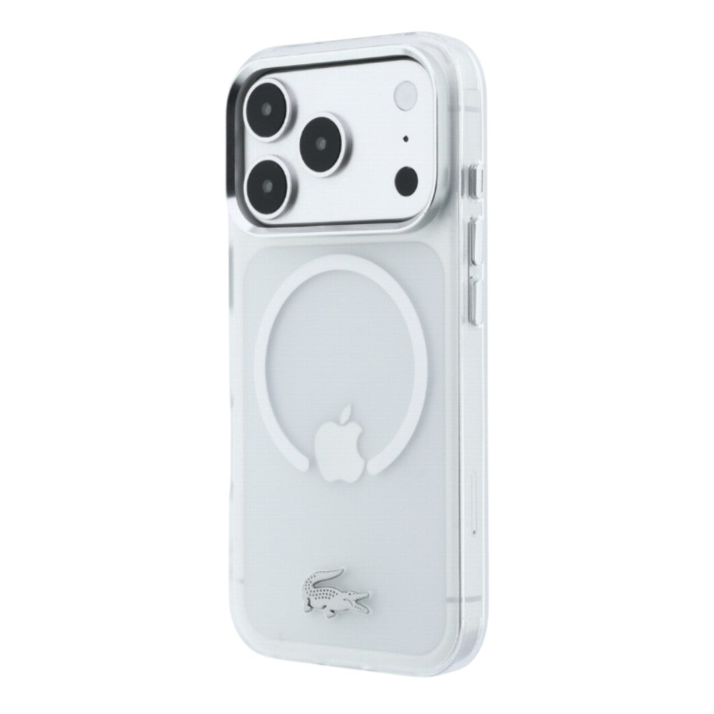 Dėklas Lacoste IML Frosted Petit Pique Metal Logo MagSafe Apple iPhone 18 Pro Max