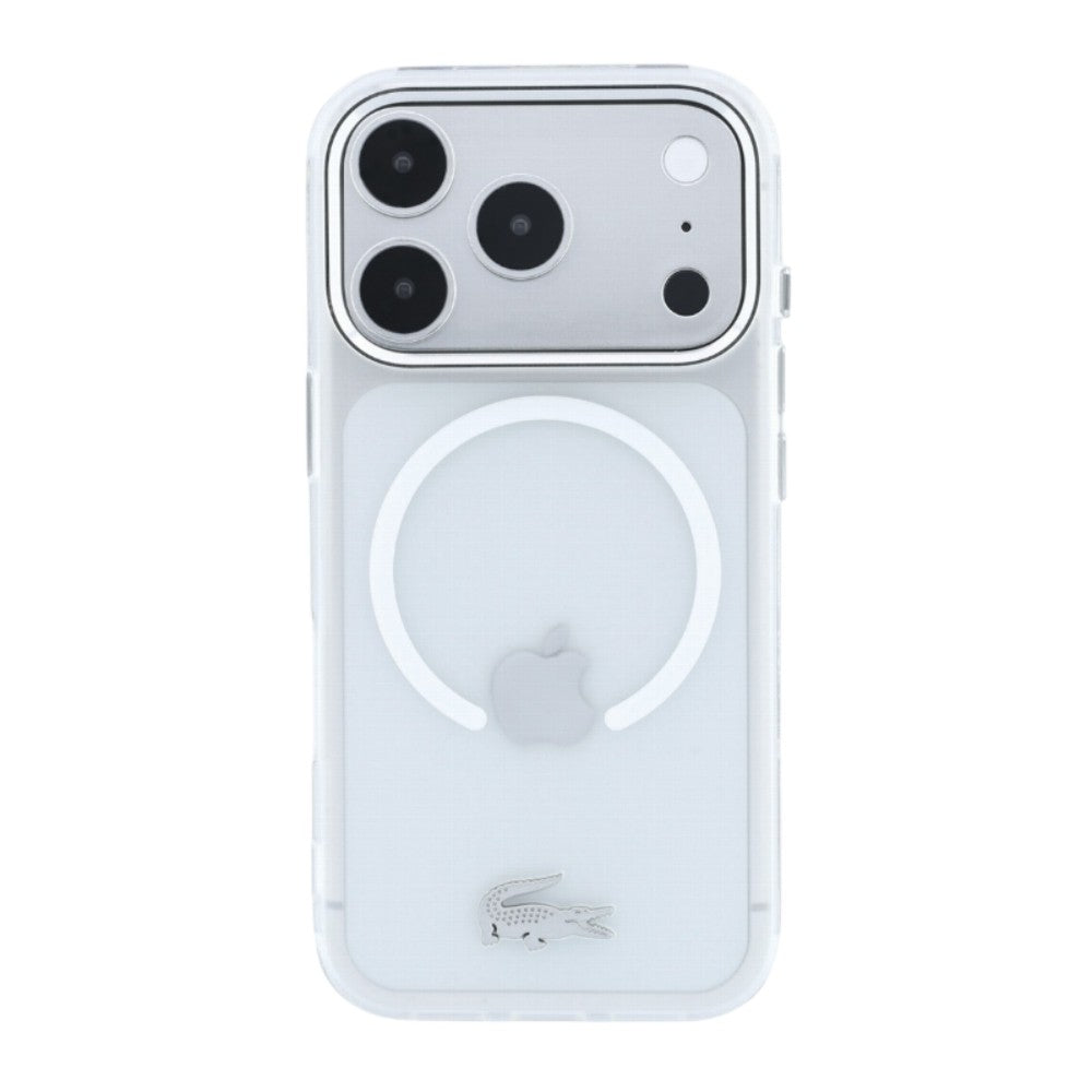 Dėklas Lacoste IML Frosted Petit Pique Metal Logo MagSafe Apple iPhone 18 Pro Max