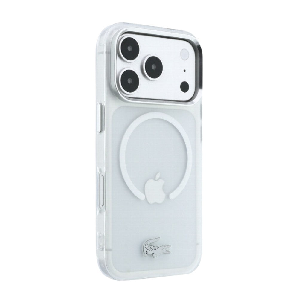 Dėklas Lacoste IML Frosted Petit Pique Metal Logo MagSafe Apple iPhone 18 Pro Max