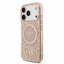 Dėklas Guess IML Flowers Allover Strap MagSafe Apple iPhone 18 Pro rožinis