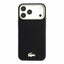 Dėklas Lacoste PU Leather Champs Elysees Gold Logo MagSafe Apple iPhone 18 Pro juodas