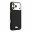 Dėklas Lacoste PU Leather Champs Elysees Gold Logo MagSafe Apple iPhone 18 Pro juodas