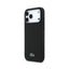 Dėklas Lacoste PVC Petit Pique Semi Wrap Embossed MagSafe Apple iPhone 18 Pro Max juodas