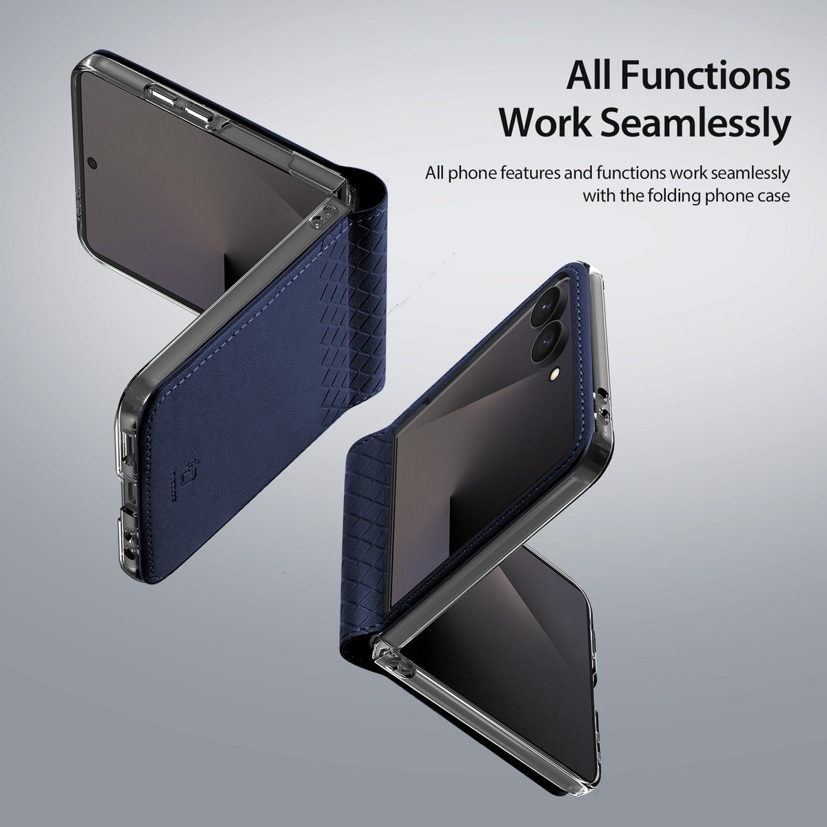 Dėklas Dux Ducis Bril Samsung F776 Z Flip8 juodas