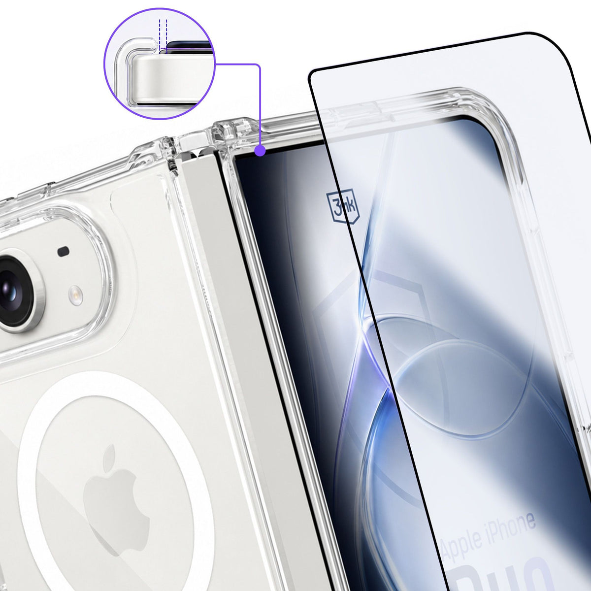 Dėklas 3mk Armor MagCase Apple iPhone Duo