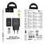 Įkroviklis Hoco N77 45W USB-C + USB-C to USB-C cable 1.0m juodas