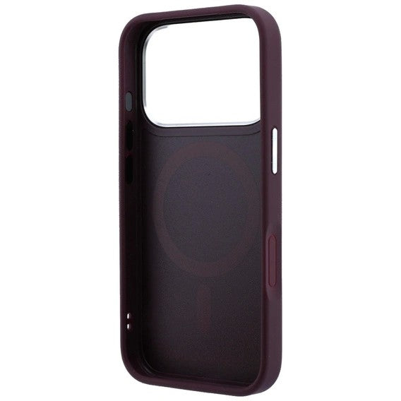 Dėklas Karl Lagerfeld PU Saffiano Ring Stand MagSafe Apple iPhone 18 Pro Max tamsiai raudonas