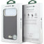 Dėklas Lacoste PU Leather Champs Elysees Gold Logo MagSafe Apple iPhone 18 Pro tamsiai raudonas