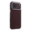 Dėklas Lacoste PVC Petit Pique Semi Wrap Embossed MagSafe Apple iPhone 18 Pro tamsiai raudonas