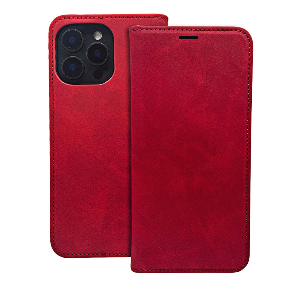 Dėklas Smart Suede Samsung S741 S26 FE raudonas